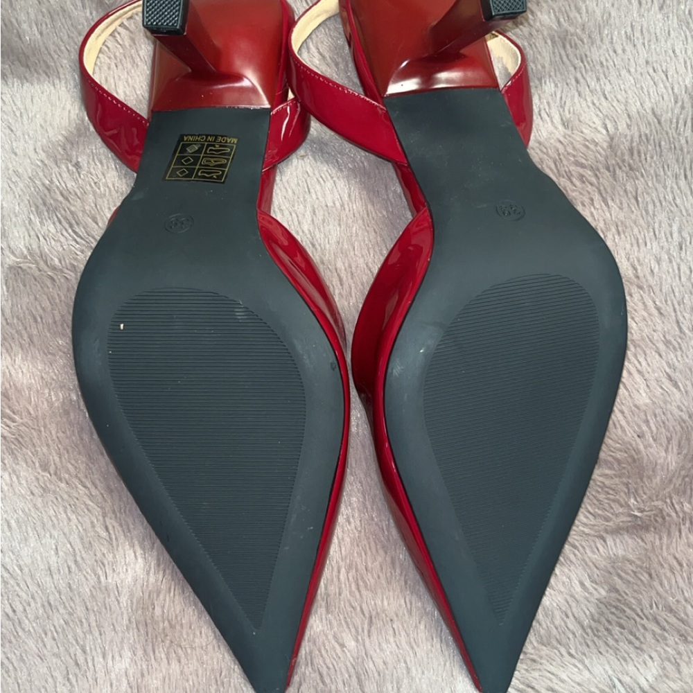 Amazon Red Patent Leather Heels